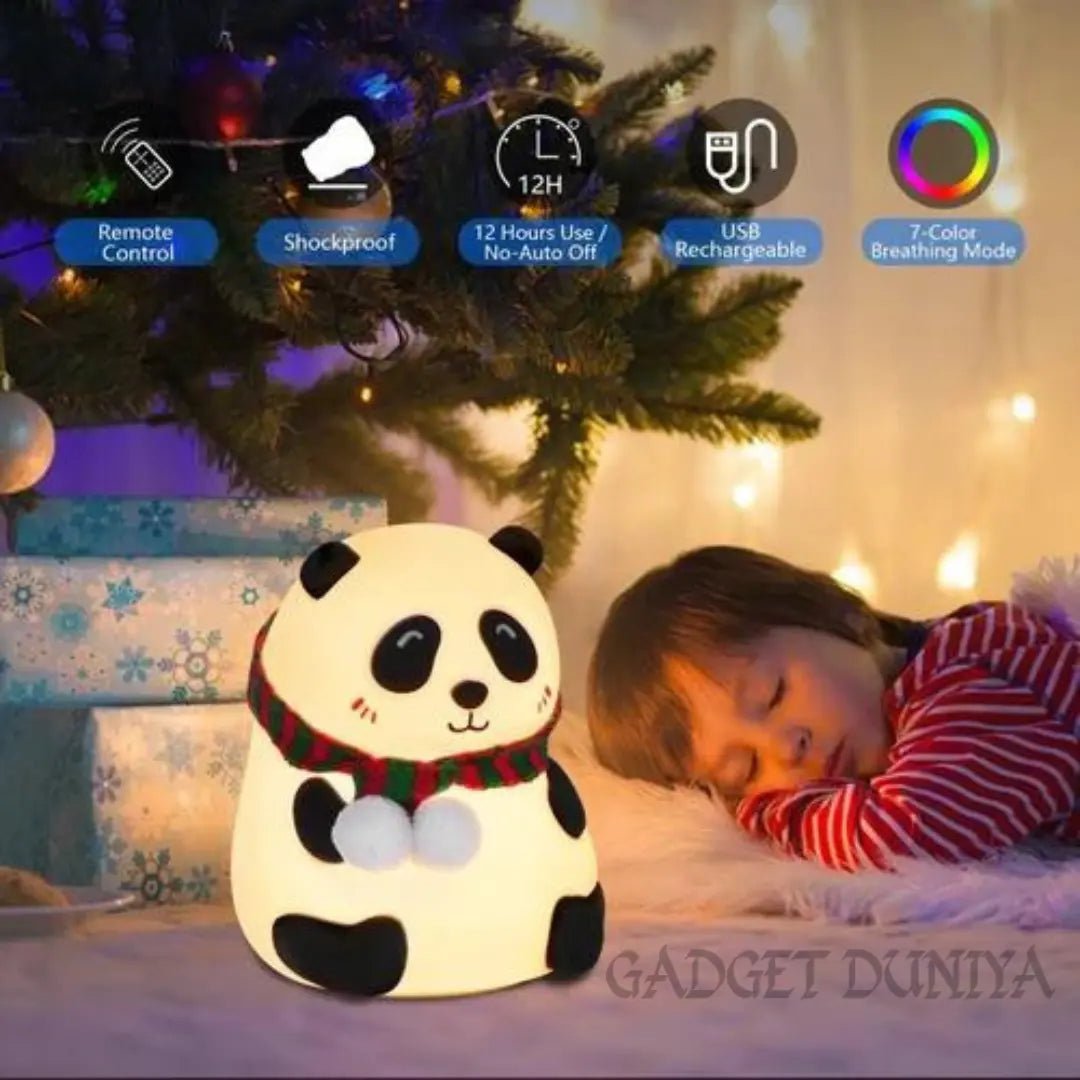 Cute Panda Silicon Lamp - salesmania